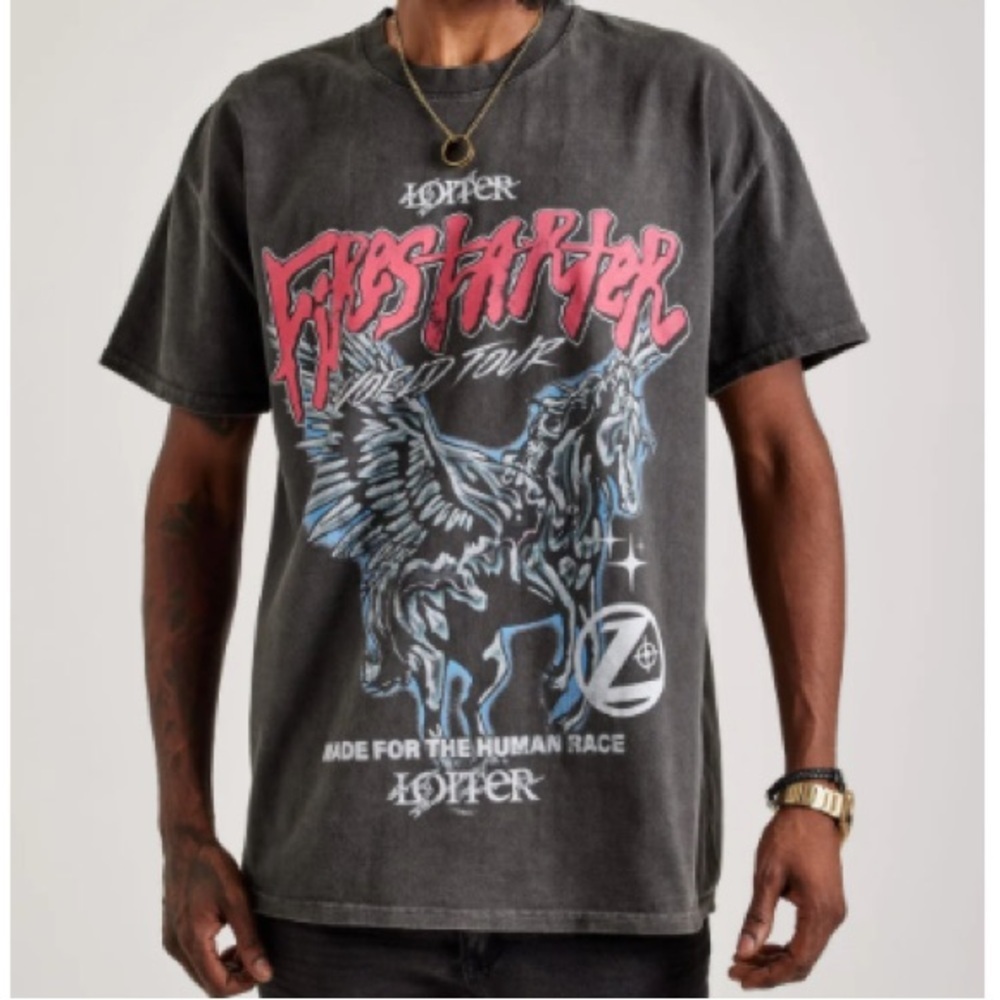 Fire Starter Cotton Short Sleeve Tour Tee Men Size Small